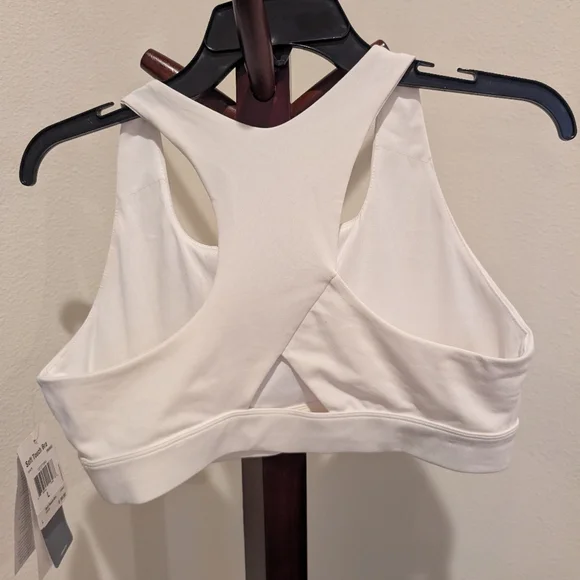 Adidas Soft Touch White Sports Bra, Size L - NEW - Picture 7 of 9